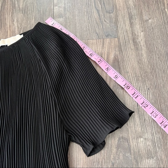 Michael Michael Kors Black Pleated Short Sleeve Dress - Picture 11 of 11